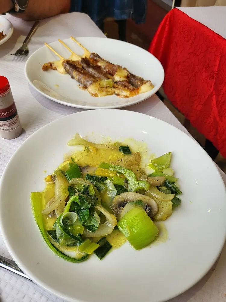 Yakitori Et Poêlé de Legumes